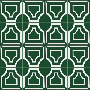 法式摩洛哥绿色花砖-ID:5699489