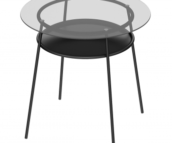 现代圆形玻璃咖啡桌-ID:264870883
