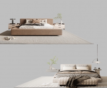 Modern Double Bed-ID:378783946