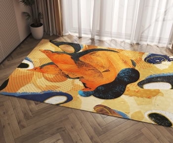 现代方形地毯-ID:116228102