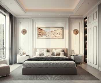 Simple European Style Bedroom-ID:396034004