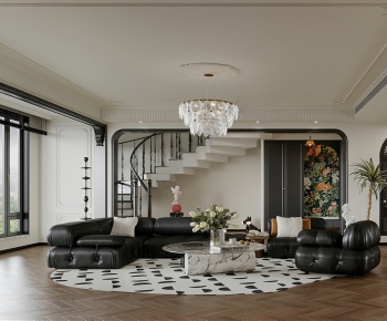 French Style A Living Room-ID:414108044