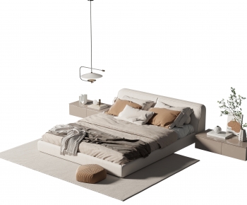 Modern Double Bed-ID:529479985