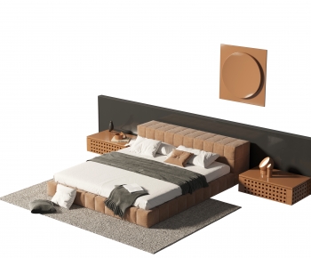 Modern Double Bed-ID:605709611