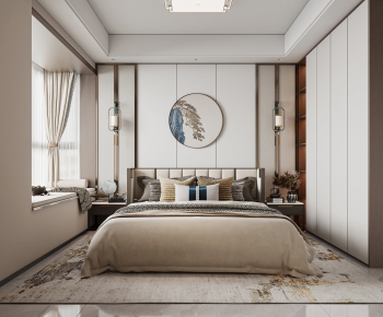New Chinese Style Bedroom-ID:838167913