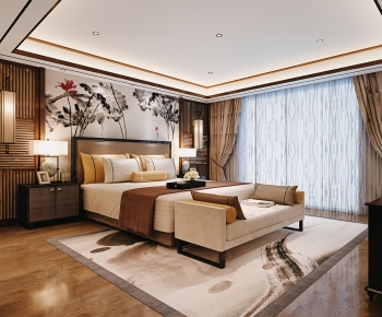 New Chinese Style Bedroom-ID:637322903