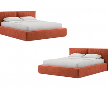 Nordic Style Double Bed-ID:819559108