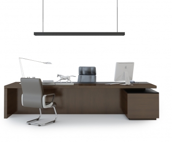 Modern Office Desk And Chair-ID:174302108