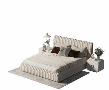 Modern Double Bed-ID:908603916
