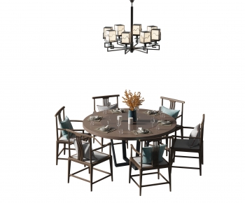 New Chinese Style Dining Table And Chairs-ID:756167892