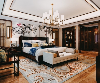 Chinese Style Bedroom-ID:182845122