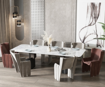 Modern Dining Table And Chairs-ID:291270028