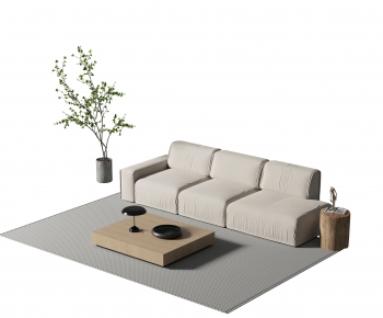 Modern Three-seat Sofa-ID:928850272