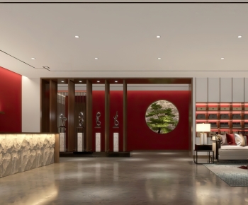 New Chinese Style Lobby Hall-ID:257776983