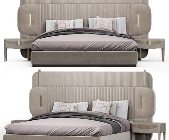 Modern Double Bed-ID:990266089