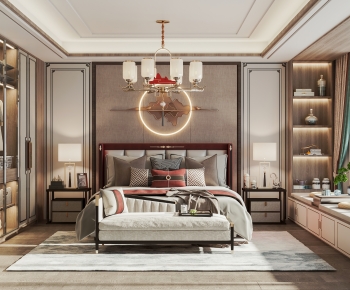 New Chinese Style Bedroom-ID:865120991