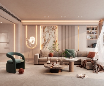 Wabi-sabi Style A Living Room-ID:535738952