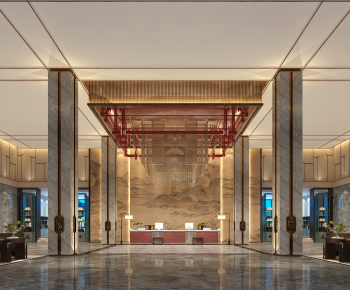 New Chinese Style Lobby Hall-ID:352070354