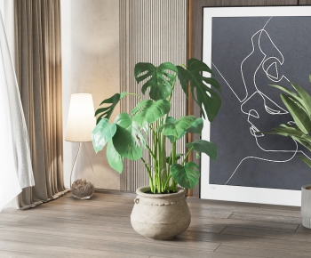 Modern Ground Green Plant Potted Plants-ID:587121018