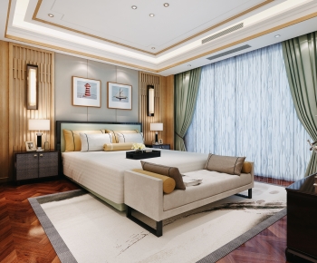 New Chinese Style Bedroom-ID:561307919