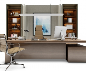 Modern Office Desk And Chair-ID:512105948