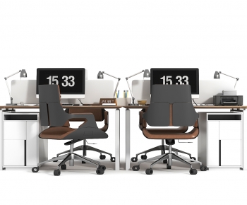 Modern Office Desk And Chair-ID:300821074