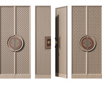 New Chinese Style Double Door-ID:484370956