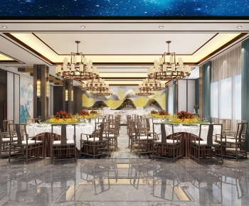 New Chinese Style Banquet Hall-ID:901293047