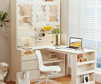 Modern Computer Desk And Chair-ID:578779948