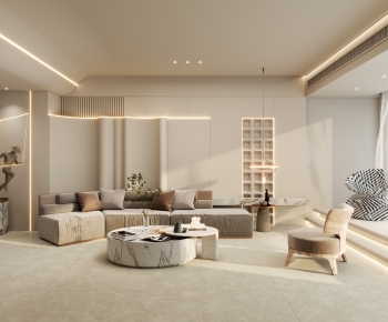 Wabi-sabi Style A Living Room-ID:607614047