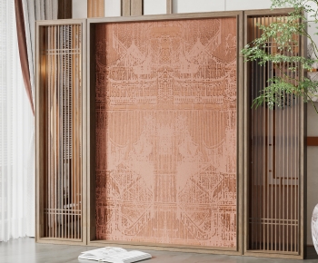 New Chinese Style Wooden Screen Partition-ID:417068003