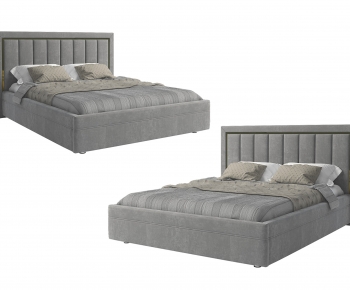 Nordic Style Double Bed-ID:547216892