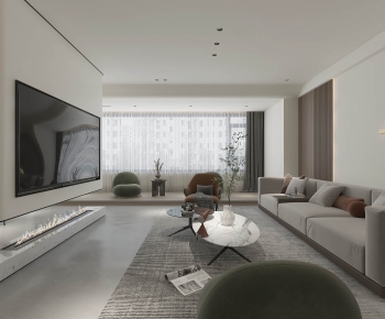 Modern A Living Room-ID:321497921