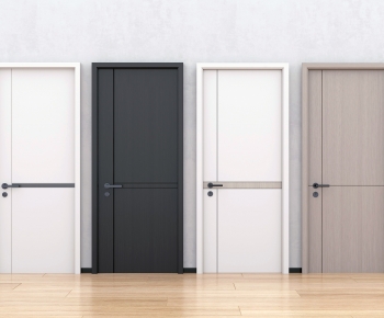 Modern Solid Wood Door-ID:447592029