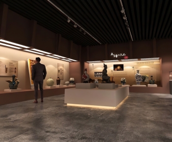 New Chinese Style Exhibition Hall-ID:757747895