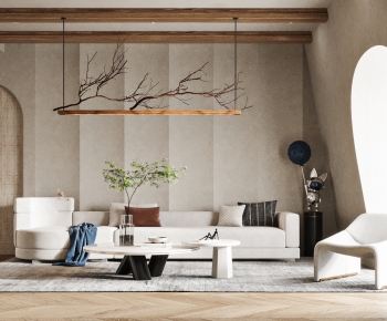 Wabi-sabi Style A Living Room-ID:779606104
