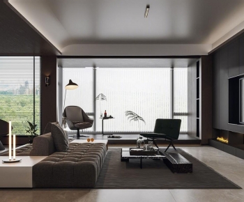 Modern A Living Room-ID:967678074