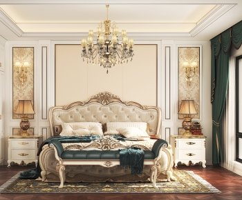 Simple European Style Bedroom-ID:247719347