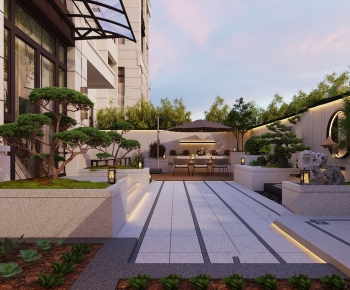 New Chinese Style Courtyard/landscape-ID:227037912