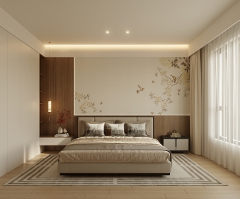 New Chinese Style Bedroom-ID:550048117