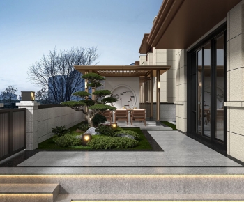 New Chinese Style Courtyard/landscape-ID:176395893