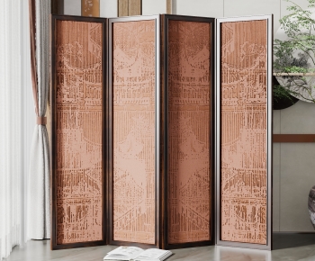 New Chinese Style Glass Screen Partition-ID:275600058