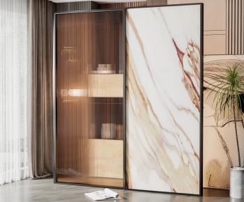 Modern Glass Screen Partition-ID:182779079