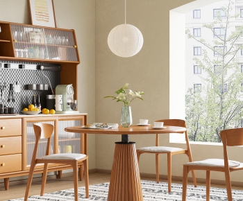 Nordic Style Dining Table And Chairs-ID:351804975