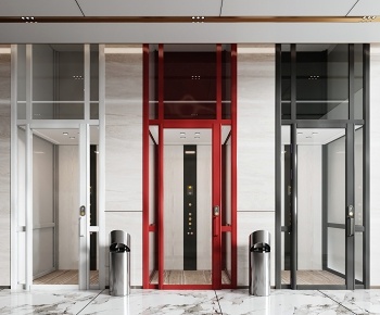现代升降电梯3D模型