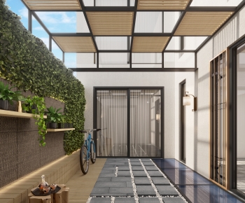 New Chinese Style Leisure Balcony-ID:414573918