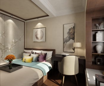 New Chinese Style Bedroom-ID:537579066