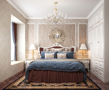 Simple European Style Bedroom-ID:860550473