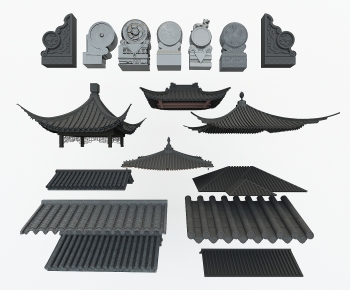 Chinese Style Building Component-ID:298259023