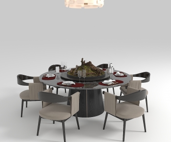 New Chinese Style Dining Table And Chairs-ID:700926079